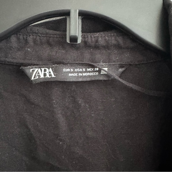 Zara Black Linen Romper - Picture 5 of 6